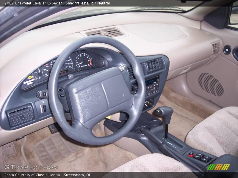 Sandrift Metallic / Neutral 2002 Chevrolet Cavalier LS Sedan