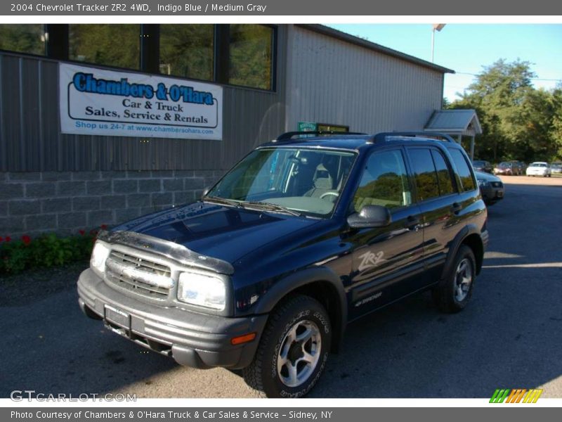 Indigo Blue / Medium Gray 2004 Chevrolet Tracker ZR2 4WD