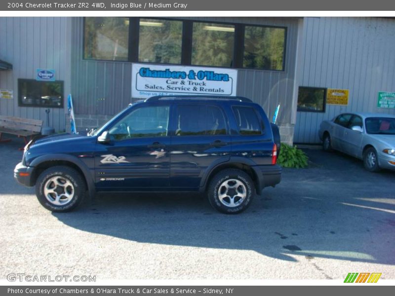 Indigo Blue / Medium Gray 2004 Chevrolet Tracker ZR2 4WD