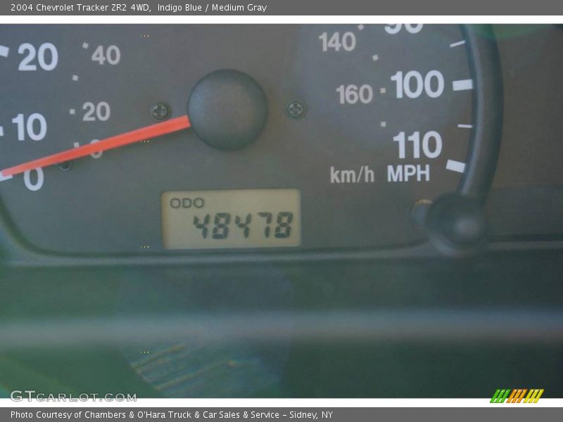 Indigo Blue / Medium Gray 2004 Chevrolet Tracker ZR2 4WD