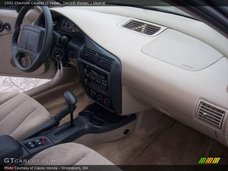 Sandrift Metallic / Neutral 2002 Chevrolet Cavalier LS Sedan