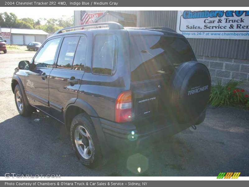 Indigo Blue / Medium Gray 2004 Chevrolet Tracker ZR2 4WD