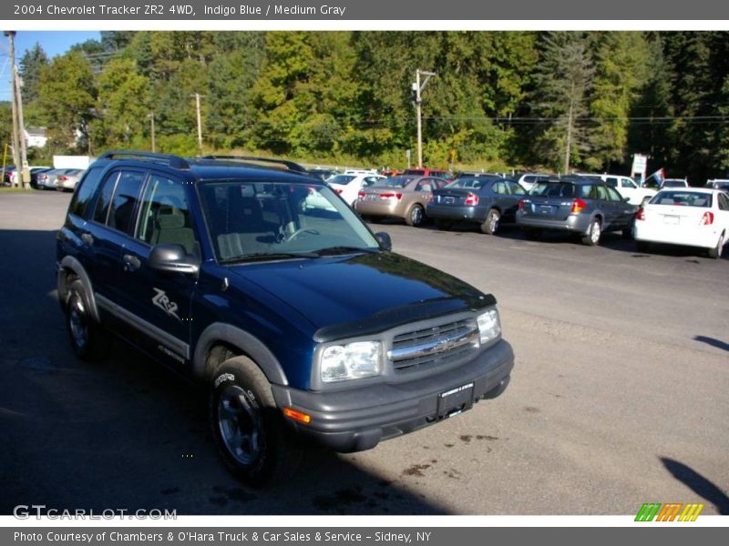 Indigo Blue / Medium Gray 2004 Chevrolet Tracker ZR2 4WD