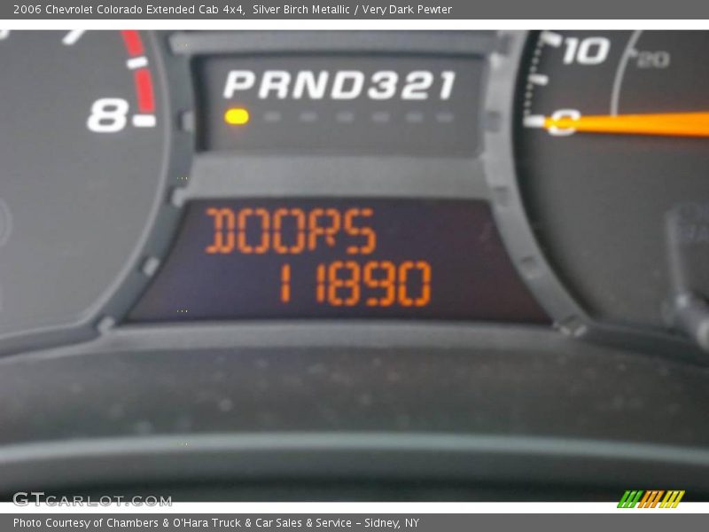 Silver Birch Metallic / Very Dark Pewter 2006 Chevrolet Colorado Extended Cab 4x4