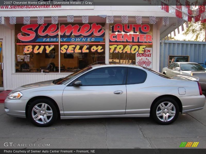 Silverstone Metallic / Gray 2007 Chevrolet Monte Carlo LT