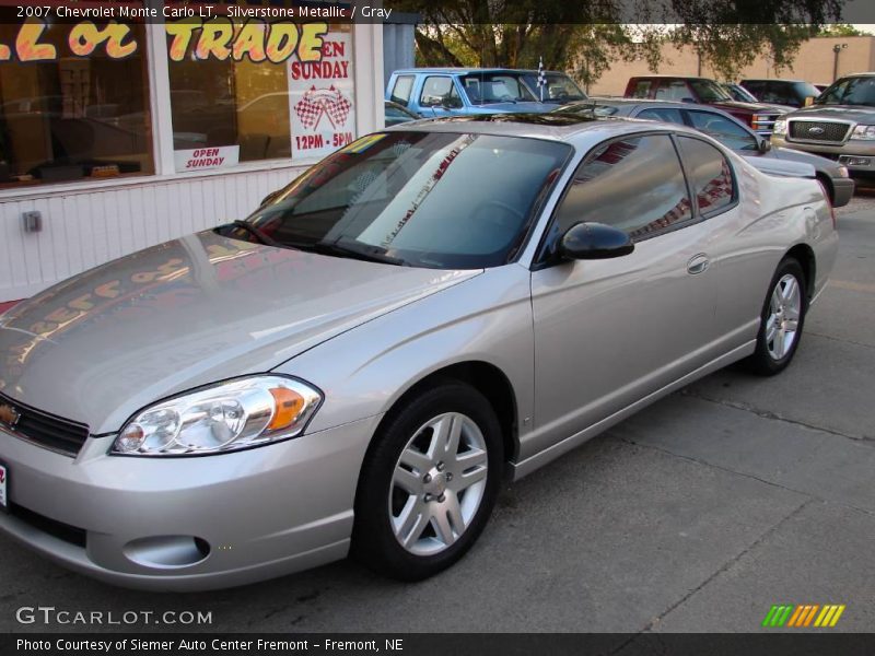 Silverstone Metallic / Gray 2007 Chevrolet Monte Carlo LT