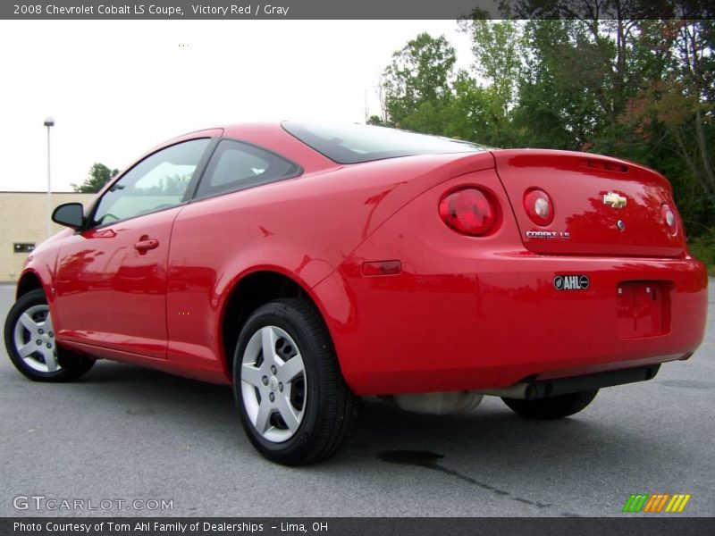 Victory Red / Gray 2008 Chevrolet Cobalt LS Coupe