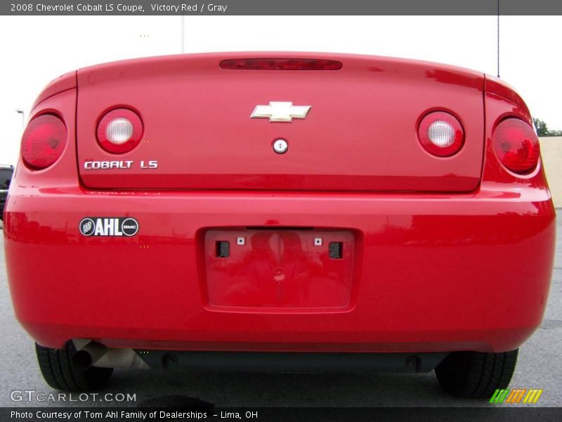 Victory Red / Gray 2008 Chevrolet Cobalt LS Coupe