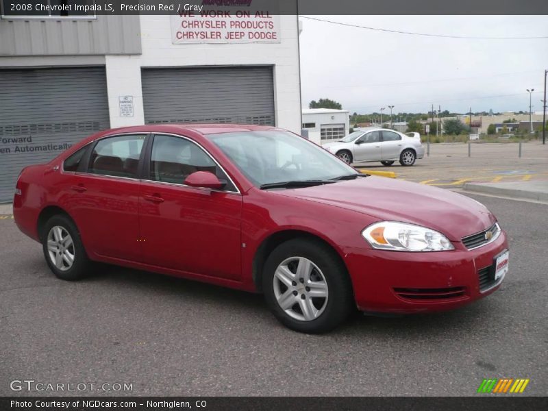 Precision Red / Gray 2008 Chevrolet Impala LS