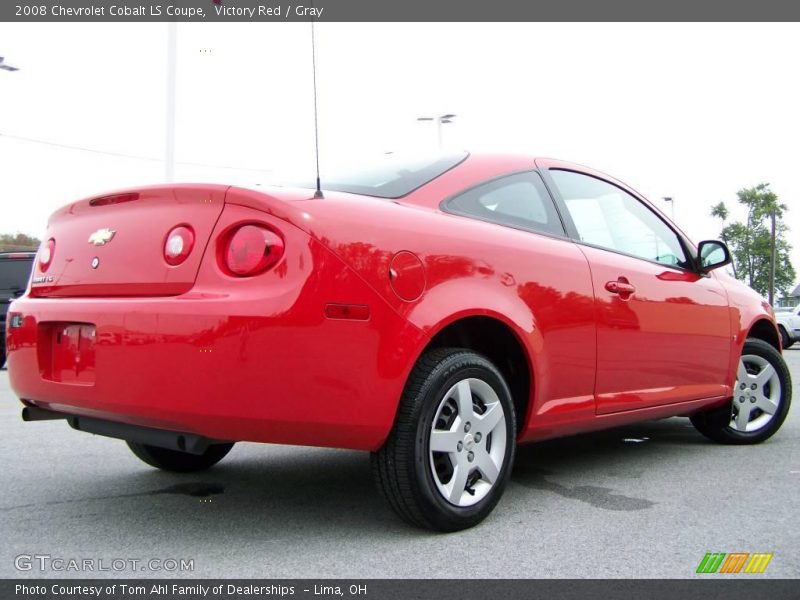 Victory Red / Gray 2008 Chevrolet Cobalt LS Coupe