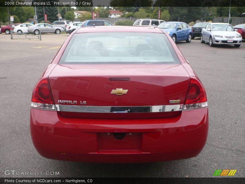 Precision Red / Gray 2008 Chevrolet Impala LS