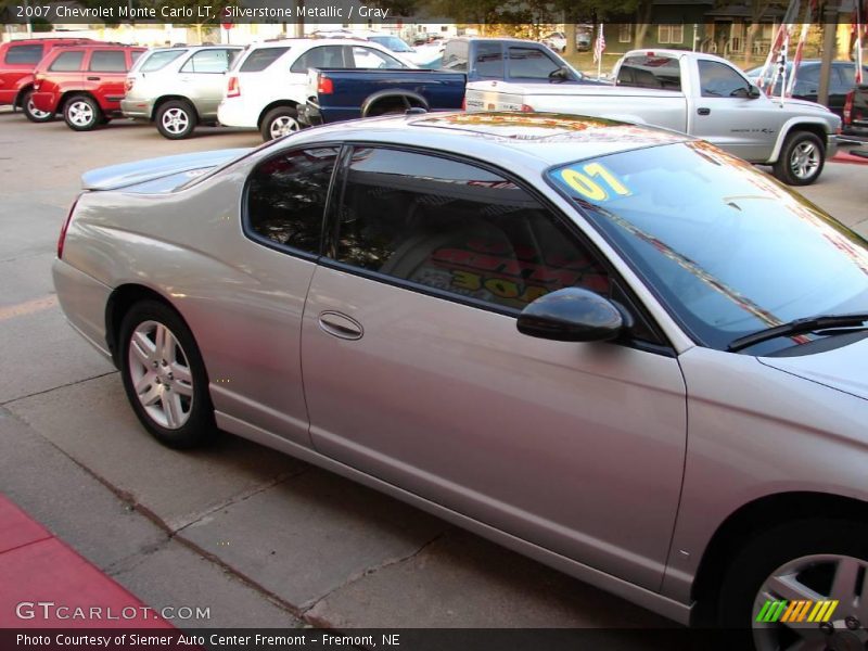 Silverstone Metallic / Gray 2007 Chevrolet Monte Carlo LT