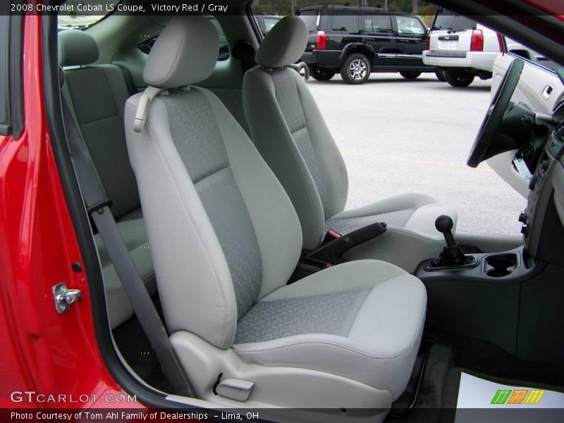 Victory Red / Gray 2008 Chevrolet Cobalt LS Coupe