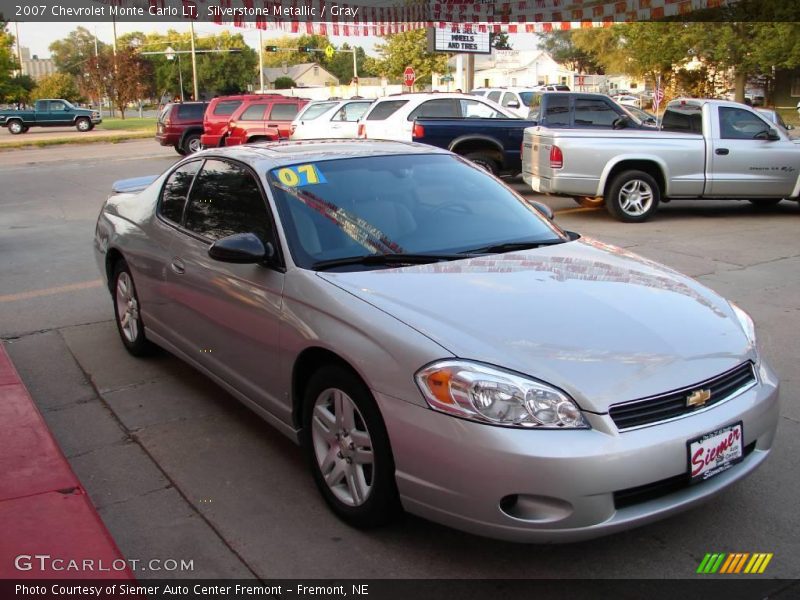Silverstone Metallic / Gray 2007 Chevrolet Monte Carlo LT