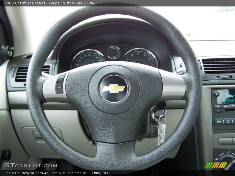 Victory Red / Gray 2008 Chevrolet Cobalt LS Coupe