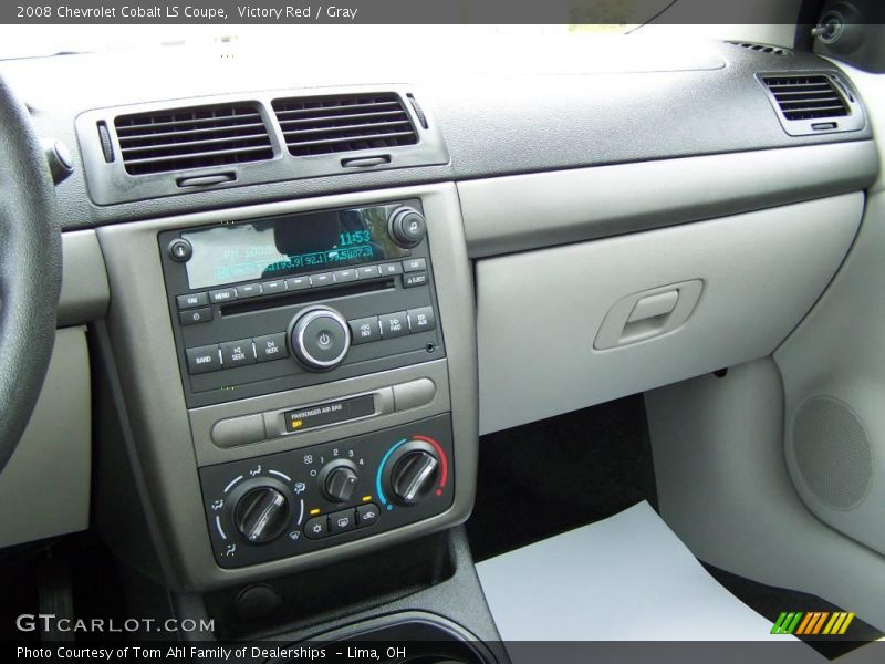 Victory Red / Gray 2008 Chevrolet Cobalt LS Coupe