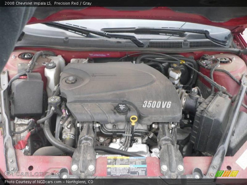 Precision Red / Gray 2008 Chevrolet Impala LS