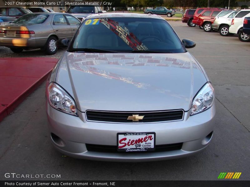 Silverstone Metallic / Gray 2007 Chevrolet Monte Carlo LT