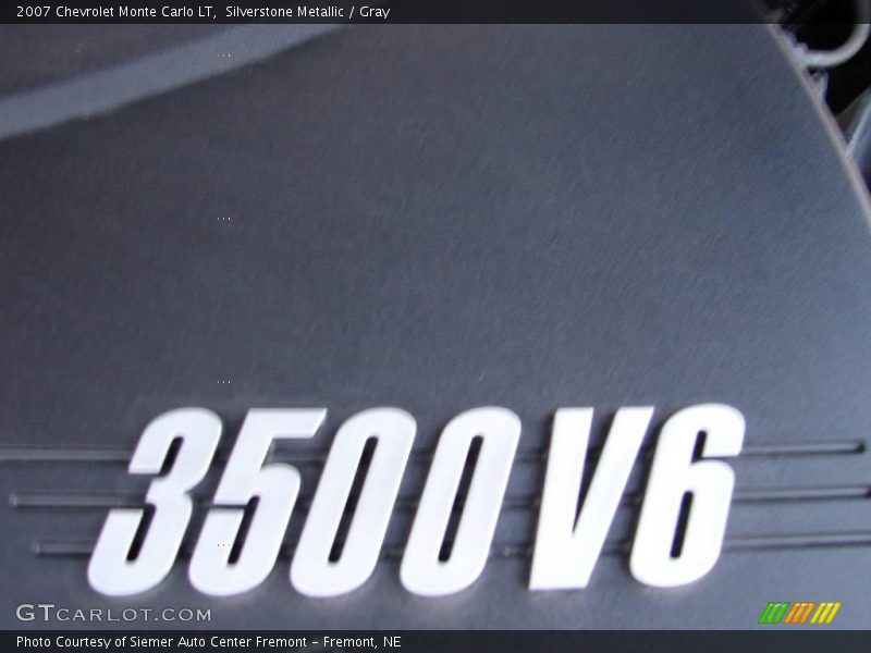Silverstone Metallic / Gray 2007 Chevrolet Monte Carlo LT