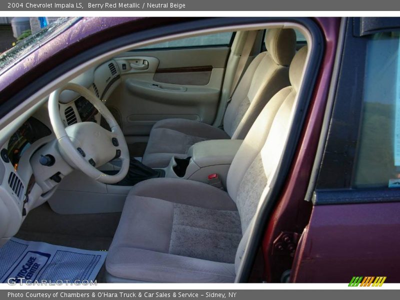 Berry Red Metallic / Neutral Beige 2004 Chevrolet Impala LS