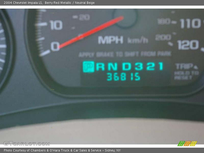 Berry Red Metallic / Neutral Beige 2004 Chevrolet Impala LS
