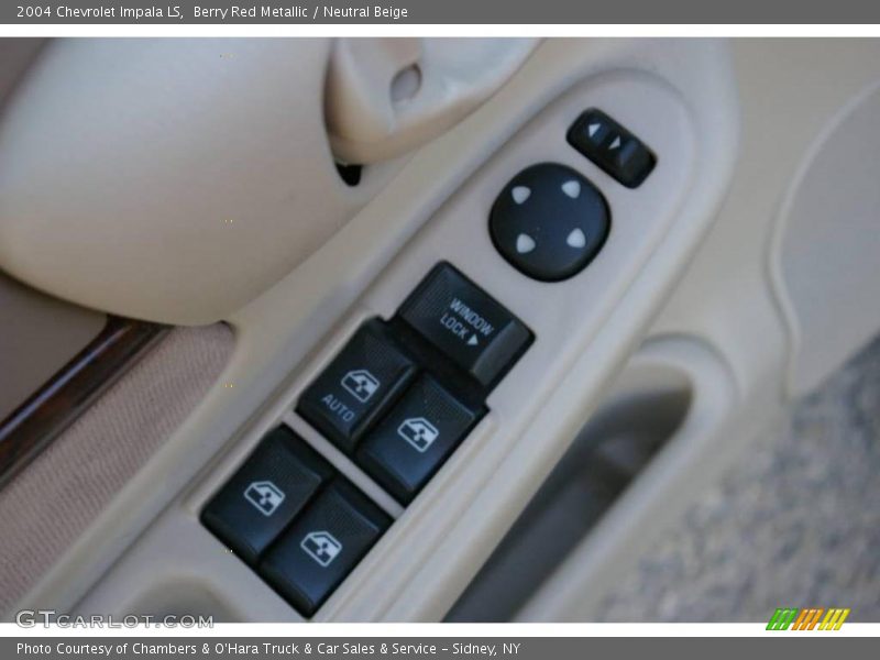 Berry Red Metallic / Neutral Beige 2004 Chevrolet Impala LS