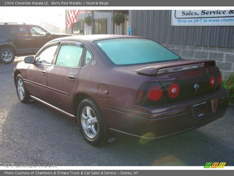 Berry Red Metallic / Neutral Beige 2004 Chevrolet Impala LS