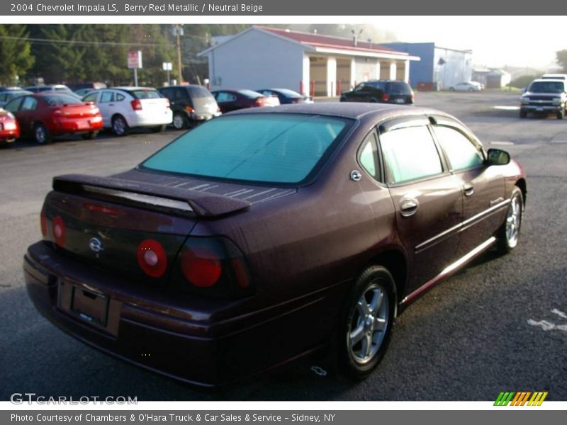 Berry Red Metallic / Neutral Beige 2004 Chevrolet Impala LS