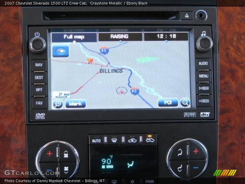 Graystone Metallic / Ebony Black 2007 Chevrolet Silverado 1500 LTZ Crew Cab