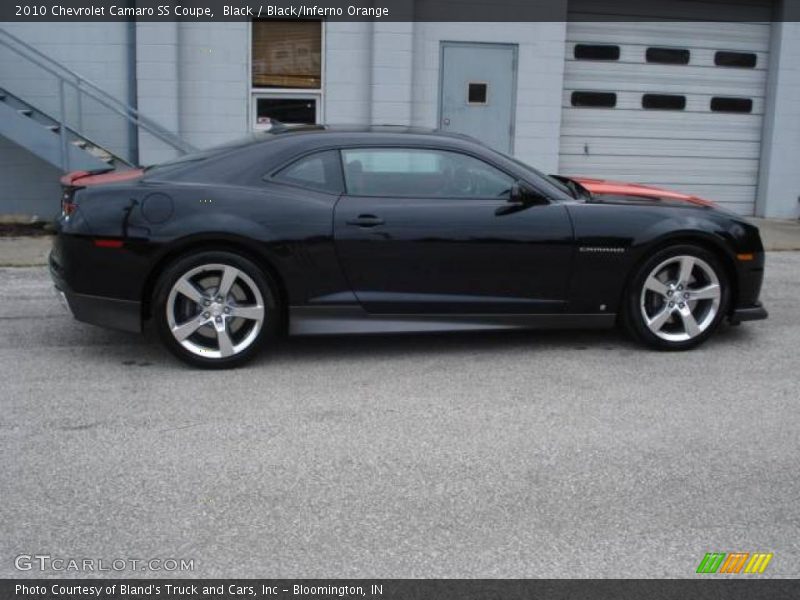 Black / Black/Inferno Orange 2010 Chevrolet Camaro SS Coupe