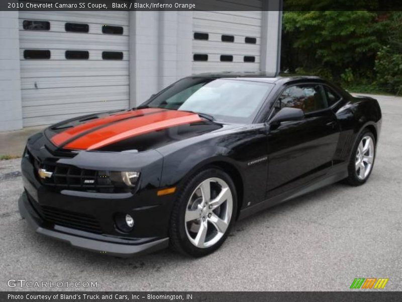 Black / Black/Inferno Orange 2010 Chevrolet Camaro SS Coupe