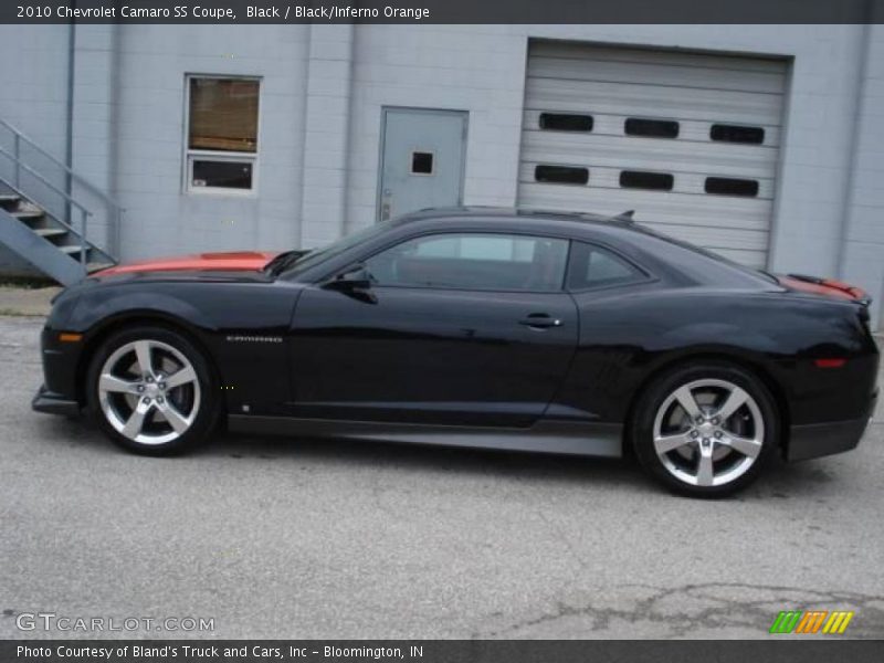 Black / Black/Inferno Orange 2010 Chevrolet Camaro SS Coupe