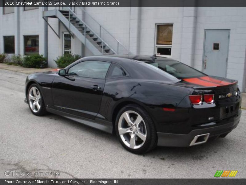 Black / Black/Inferno Orange 2010 Chevrolet Camaro SS Coupe