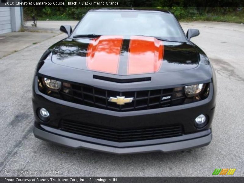 Black / Black/Inferno Orange 2010 Chevrolet Camaro SS Coupe