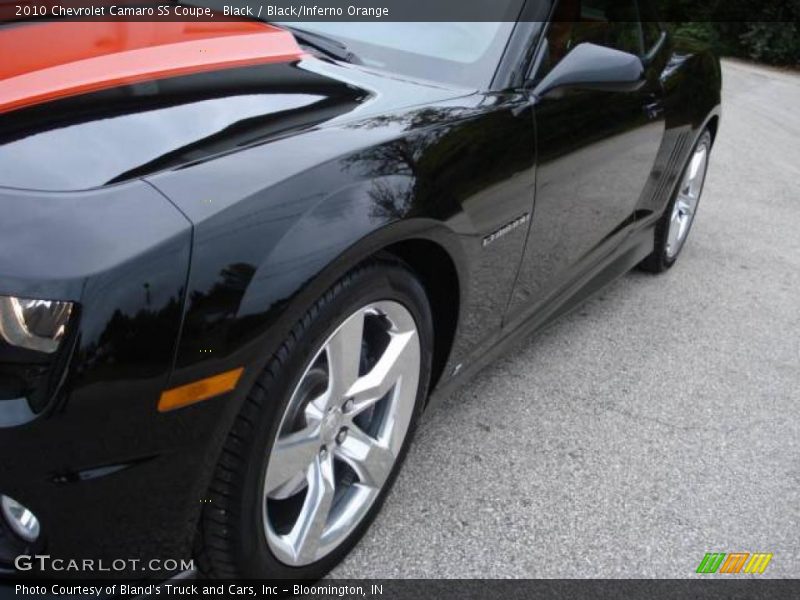 Black / Black/Inferno Orange 2010 Chevrolet Camaro SS Coupe