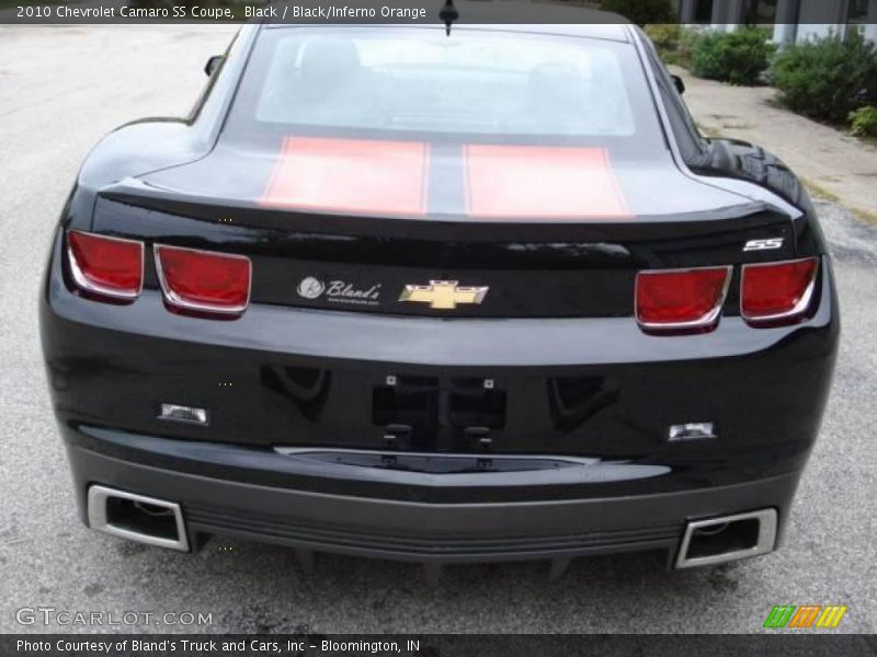 Black / Black/Inferno Orange 2010 Chevrolet Camaro SS Coupe
