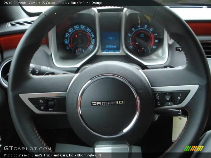 Black / Black/Inferno Orange 2010 Chevrolet Camaro SS Coupe