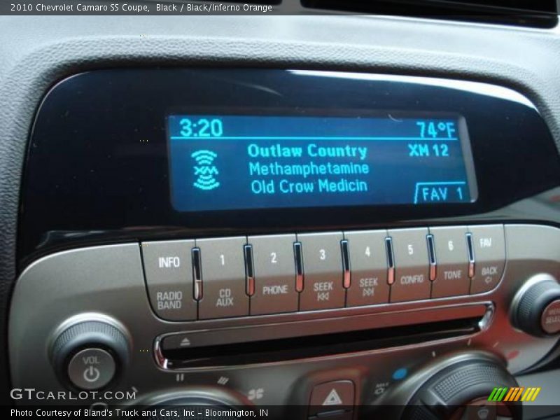 Black / Black/Inferno Orange 2010 Chevrolet Camaro SS Coupe