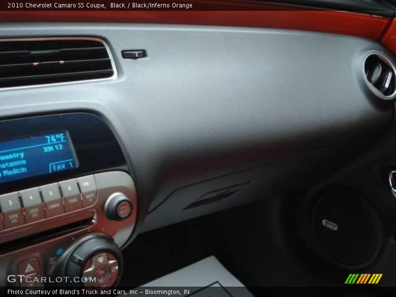 Black / Black/Inferno Orange 2010 Chevrolet Camaro SS Coupe