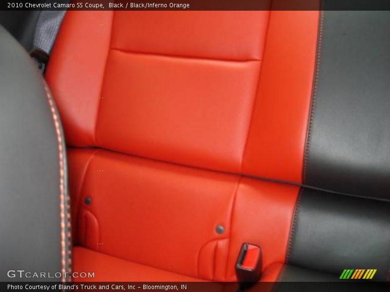 Black / Black/Inferno Orange 2010 Chevrolet Camaro SS Coupe