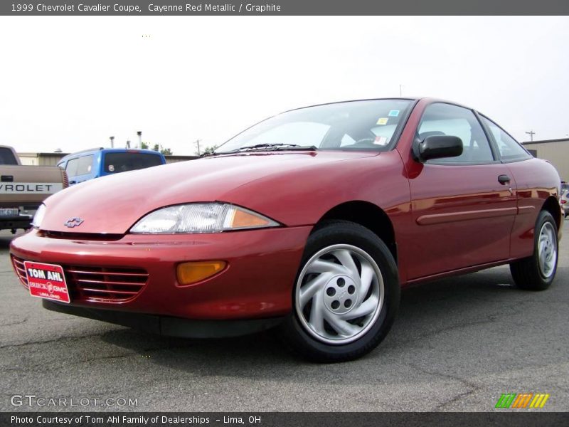 Cayenne Red Metallic / Graphite 1999 Chevrolet Cavalier Coupe