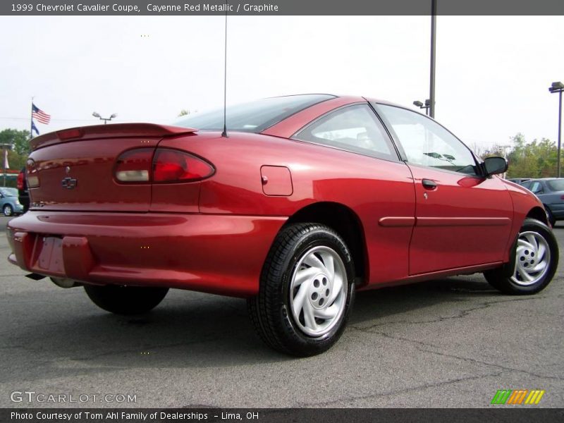 Cayenne Red Metallic / Graphite 1999 Chevrolet Cavalier Coupe