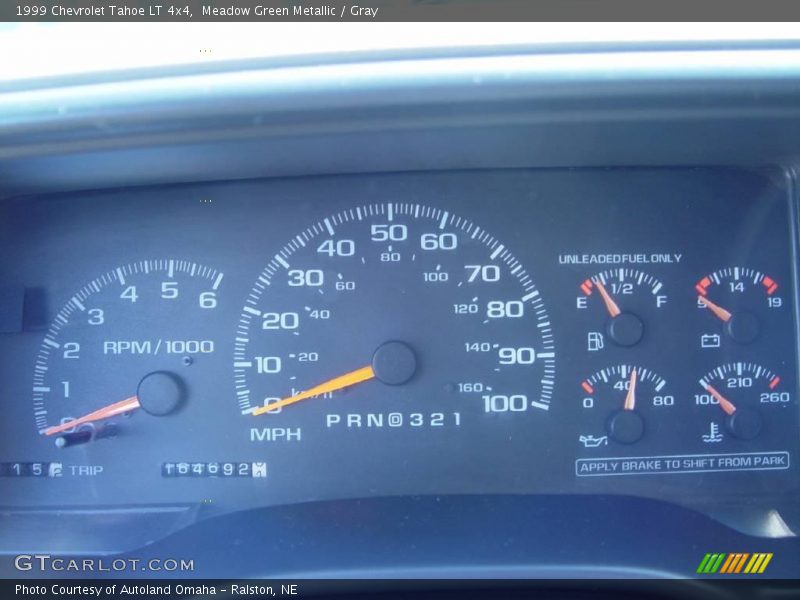 Meadow Green Metallic / Gray 1999 Chevrolet Tahoe LT 4x4