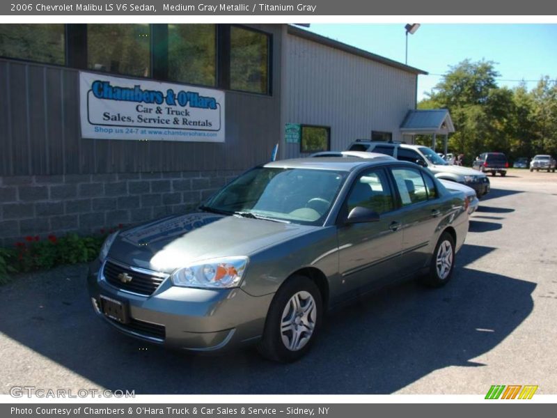 Medium Gray Metallic / Titanium Gray 2006 Chevrolet Malibu LS V6 Sedan