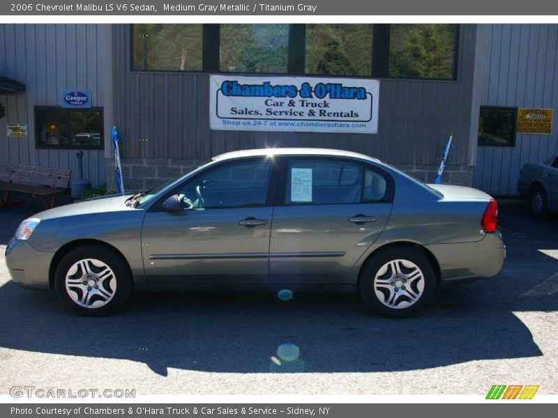 Medium Gray Metallic / Titanium Gray 2006 Chevrolet Malibu LS V6 Sedan