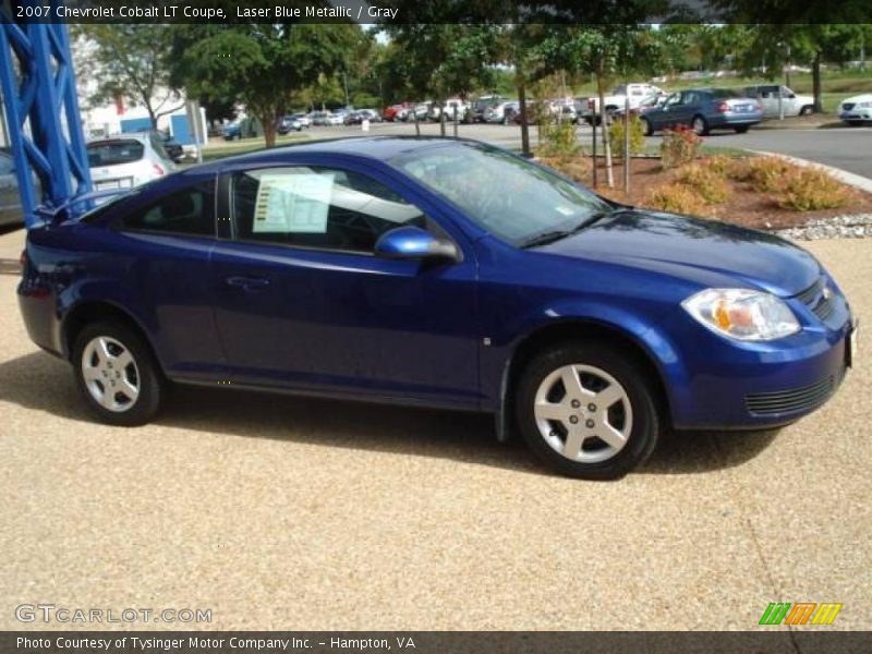 Laser Blue Metallic / Gray 2007 Chevrolet Cobalt LT Coupe
