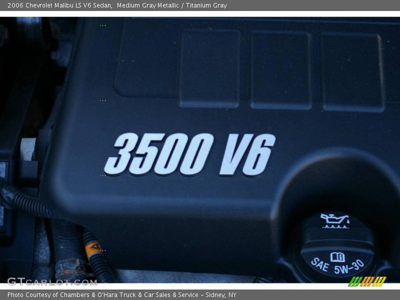 Medium Gray Metallic / Titanium Gray 2006 Chevrolet Malibu LS V6 Sedan