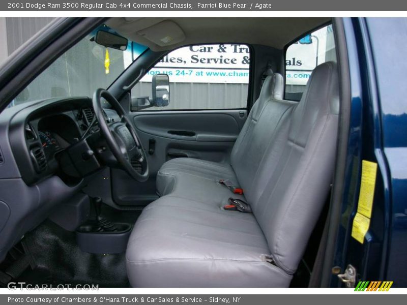 Parriot Blue Pearl / Agate 2001 Dodge Ram 3500 Regular Cab 4x4 Commercial Chassis