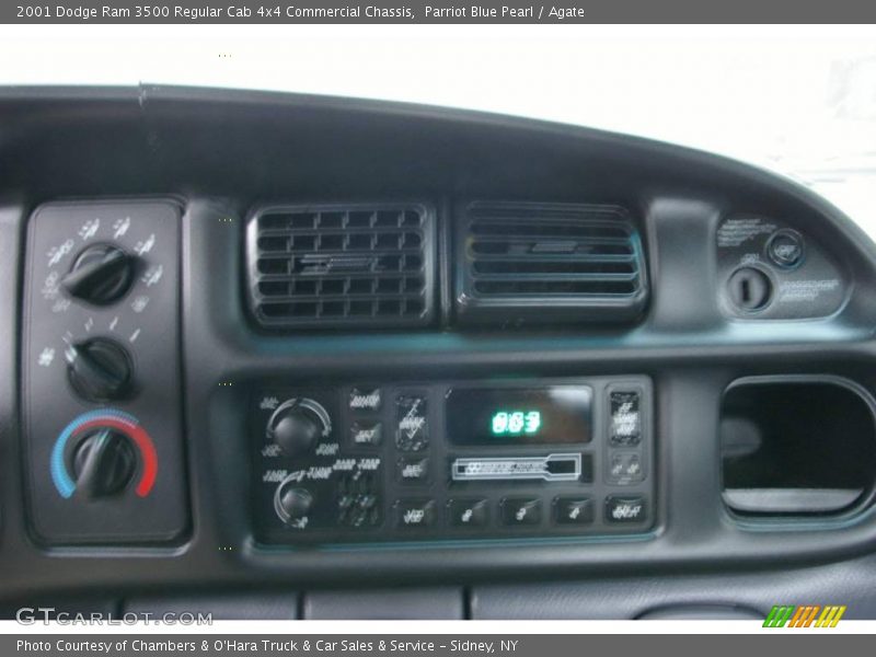 Parriot Blue Pearl / Agate 2001 Dodge Ram 3500 Regular Cab 4x4 Commercial Chassis