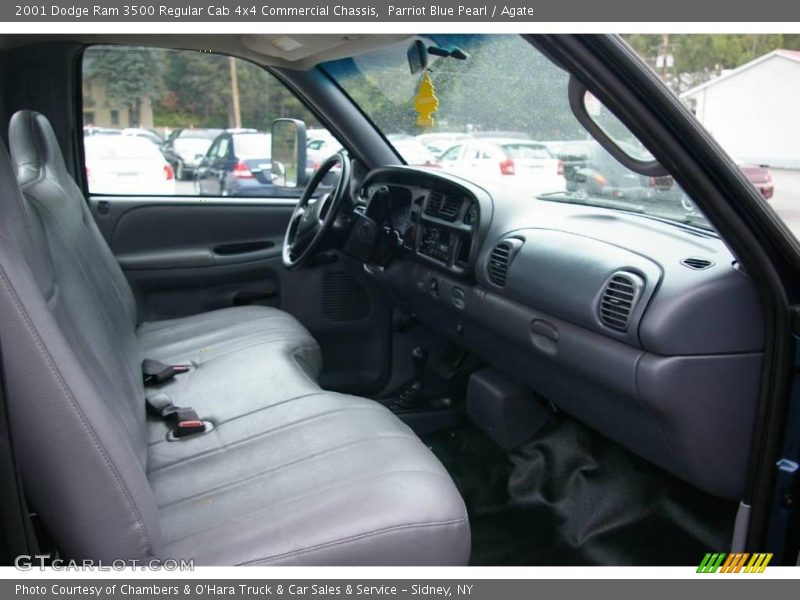 Parriot Blue Pearl / Agate 2001 Dodge Ram 3500 Regular Cab 4x4 Commercial Chassis